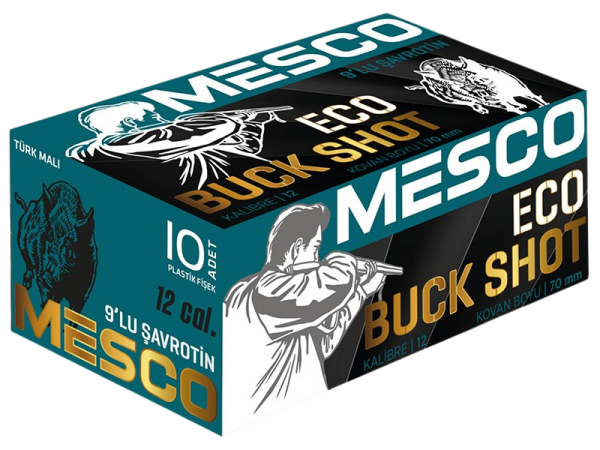 Mesco Eco Buckshot Dokuzlu Şavrotin 12 Kalibre Fişek