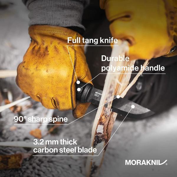 Morakniv Garberg BlackBlade™ with Polymer Sheath (C) -Mora Bıçak-