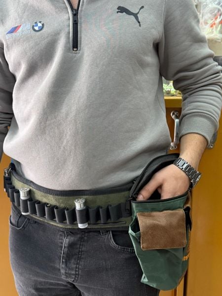 Çantalı Fişeklik Çok Cepli Sırt Destekli