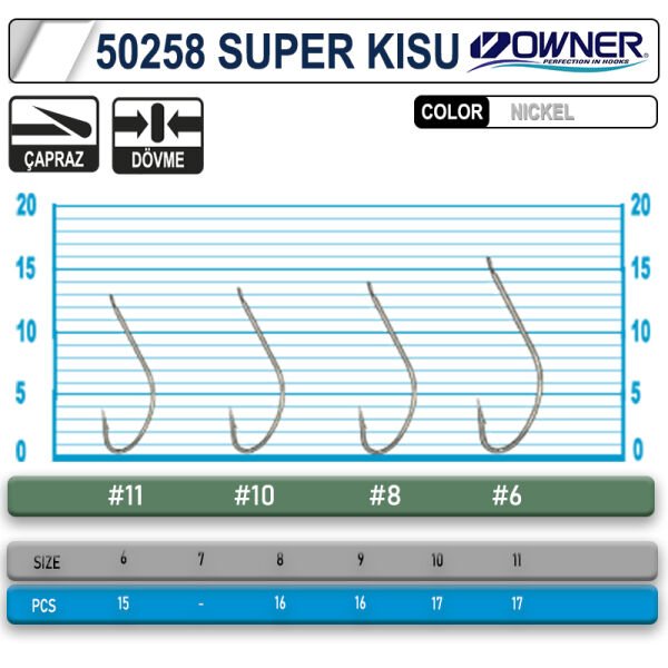 Owner 50258 Super Kisu White İğne 6