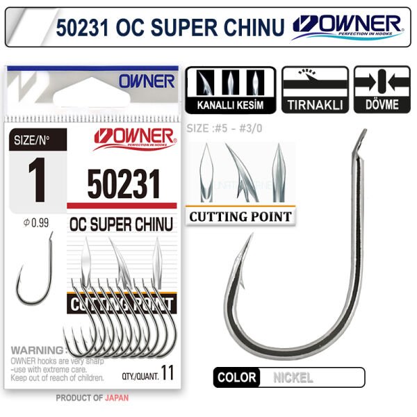 Owner 50231 Cut Super Chinu White İğne 1