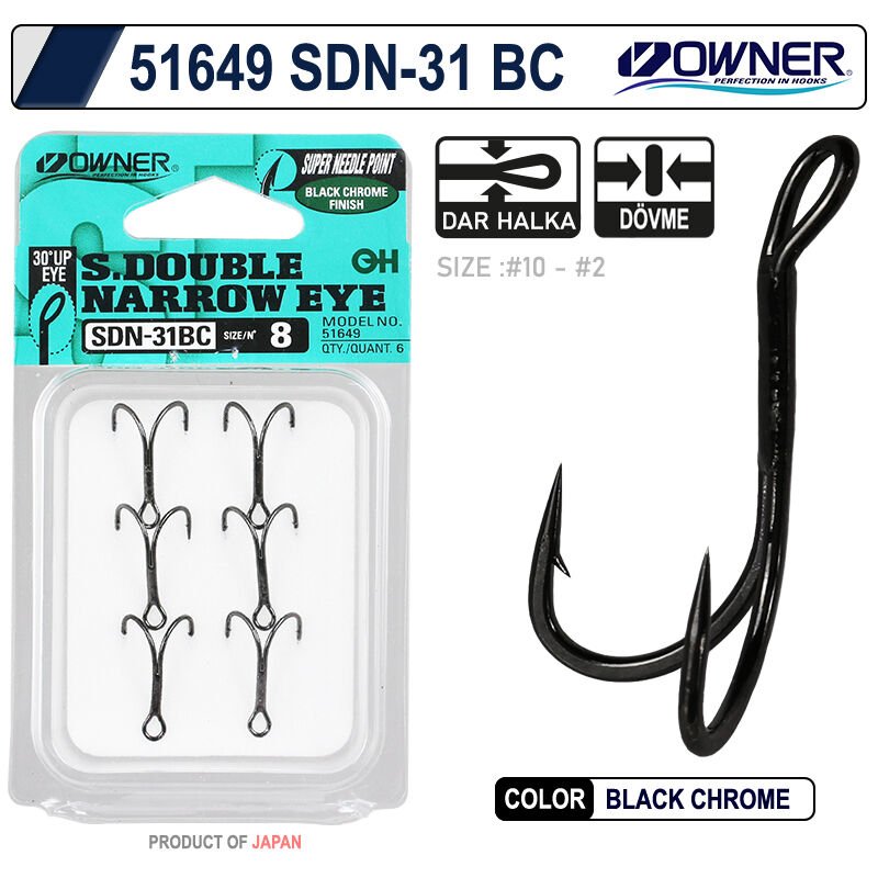 Owner 51649 Sdn-31Black Chrome  İkili İğne 4