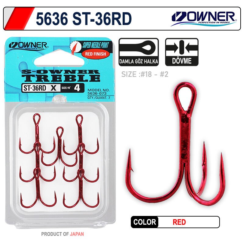 Owner 5636 St-36rd Red Çarpma İğne 4