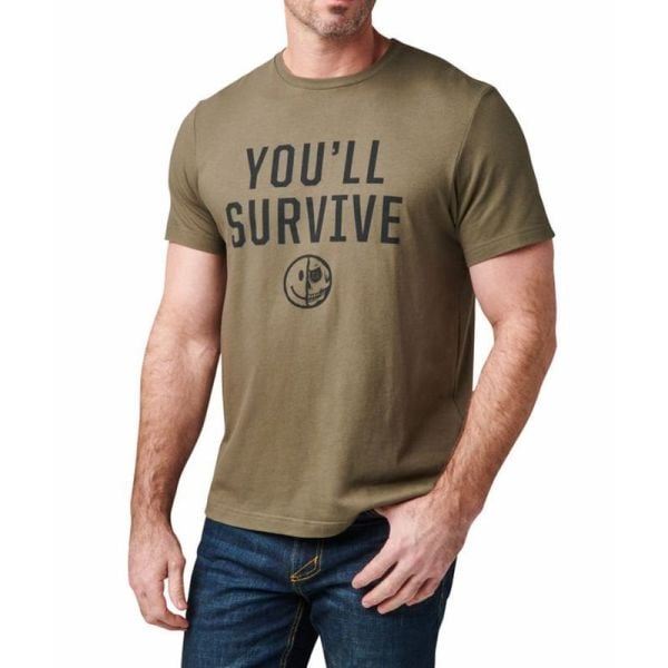 5.11 YOU LL SURVIVE SS KISA KOL T-SHIRT