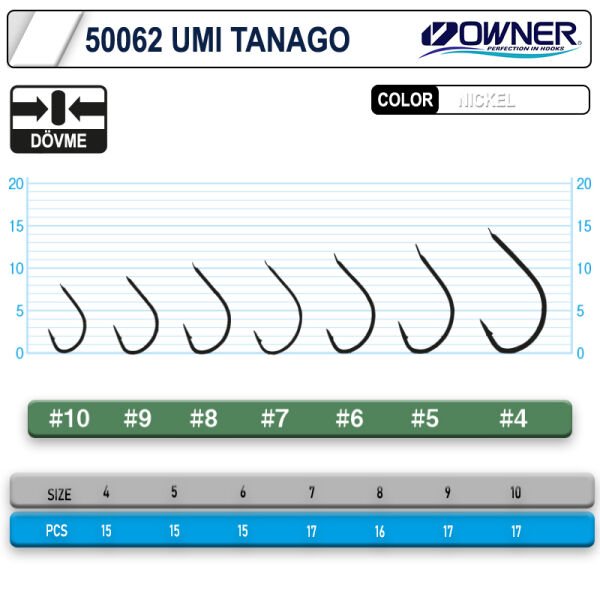 Owner 50062 Umi-Tanago White İğne 5