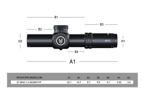 SWAMPDEER GT MAX 1.2-6X28IR FFP-S TÜFEK DÜRBÜNÜ