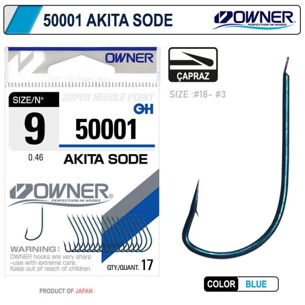 Owner 50001 Akita Sode Blue İğne 18