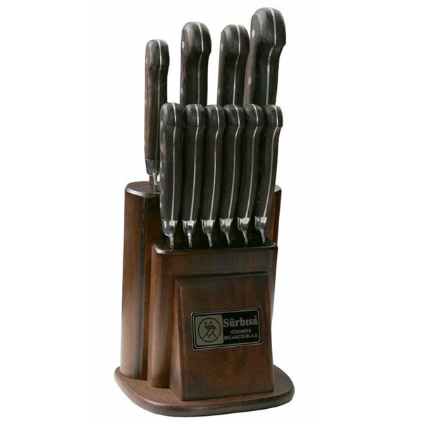 Sürmene Mutfak Bıçağı NO:61500-YM Ahşap Saplı Set