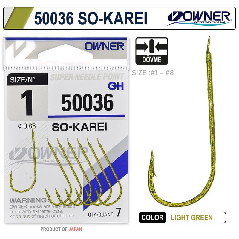 Owner 50036 So- Karei Light Green İğne 3