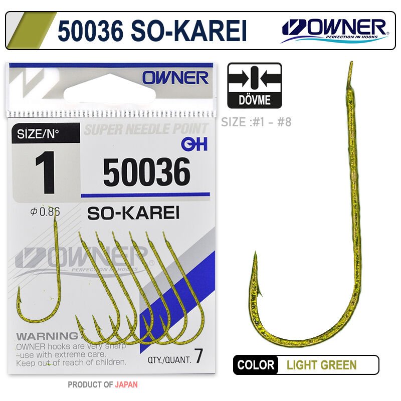 Owner 50036 So- Karei Light Green İğne 8