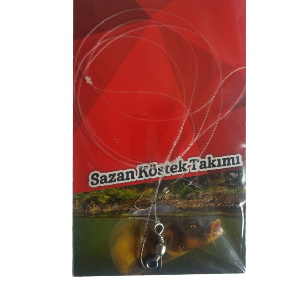 TK.003  2 İğneli Sazan Köstek Takım No:3/0