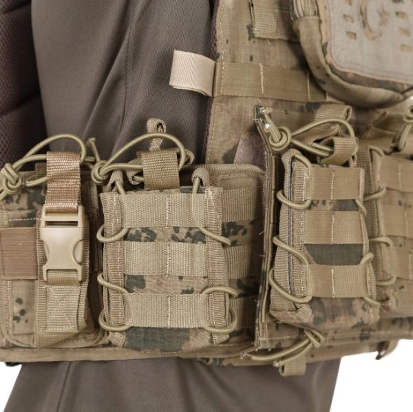 Tactical Balistik Plaka Takılabilen Açık Cepli Jandarma Kamuflaj Hücum Yeleği