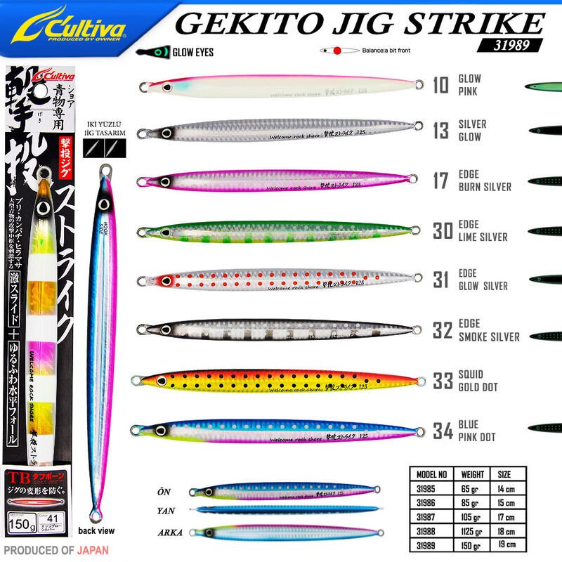 Cultiva 31989 GEKITO JIG STRIKE  150 gr 31