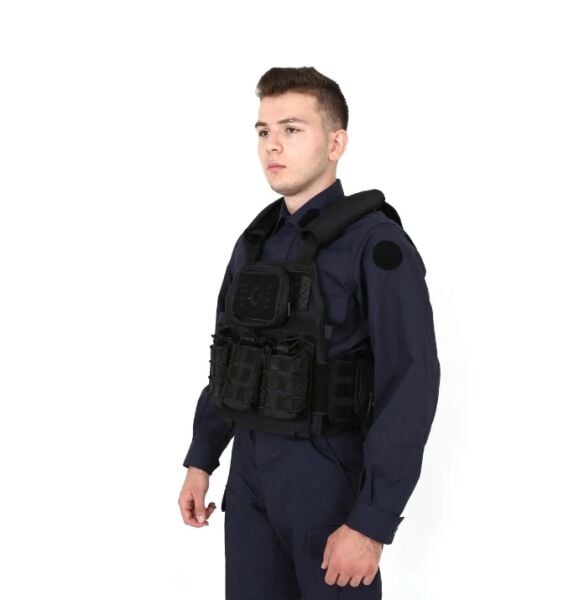 Tactical Balistik Plaka Takılabilen Açık Cepli Siyah Hücum Yeleği