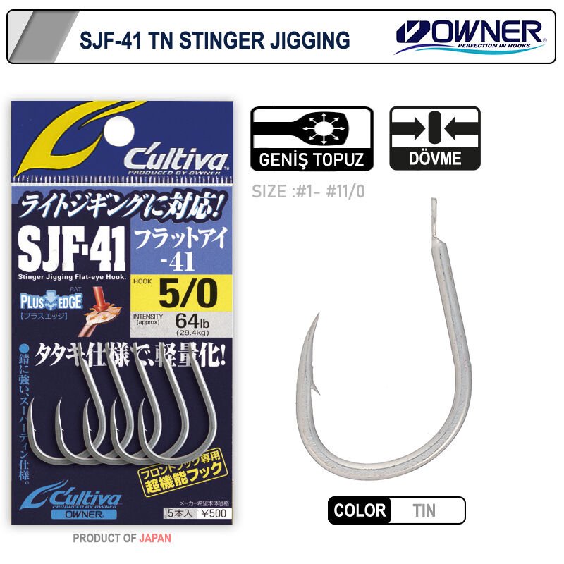 Cultiva SJF-41 11699  Stinger Jigging Jig İğnesi 1-0