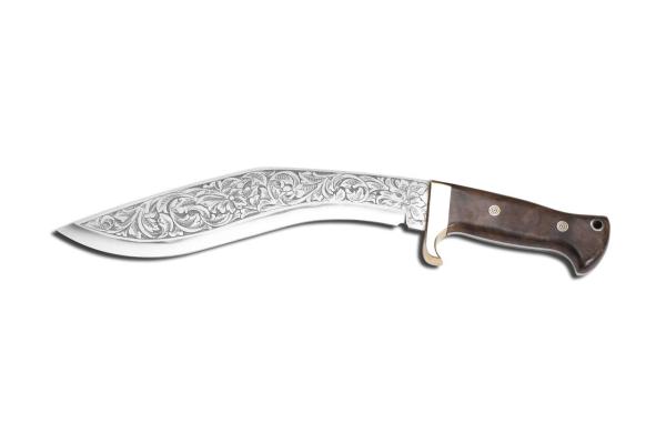 Bora 512 BC Kukri Ceviz Saplı Gravürlü Bıçak