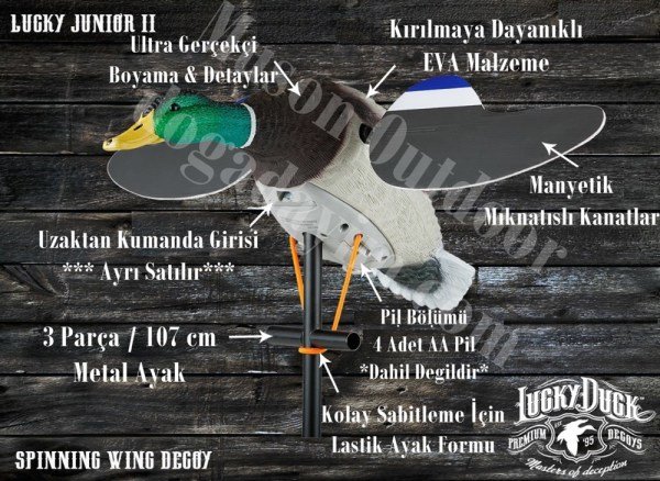 LUCKY DUCK LUCKY JUNİOR 2 MOTORLU KANATLI ÖRDEK MÜHRESİ