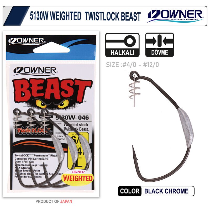 Owner 5130W Weigted Twistlock Beast Silikon İğnesi 4-0
