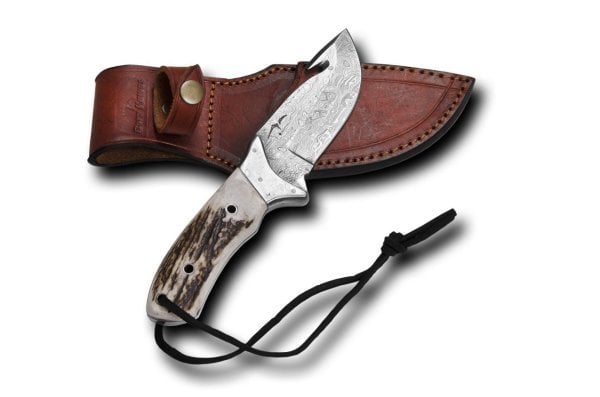 Bora 602 DMS-B Damascus Çelik Boynuz Saplı Bıçak
