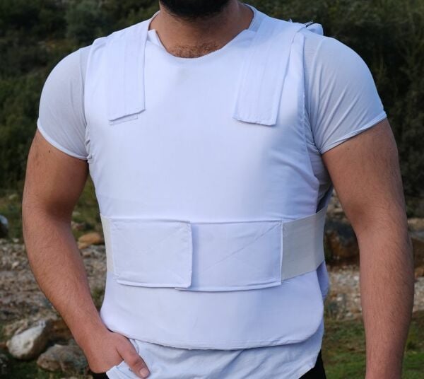 1. Kalite Balistik Çelik Yelek Seviye 3a Gömlek Altı 9.mm Geçirmez Beyaz
