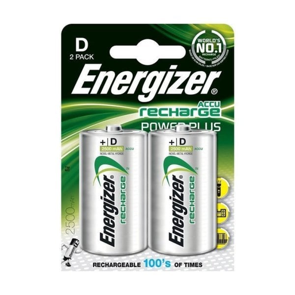 ENERGİZER RECHARGEABLE D PİL (2 Lİ PAKET)