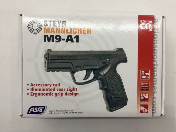 ASG Steyr M9-A1 Siyah Havalı Tabanca