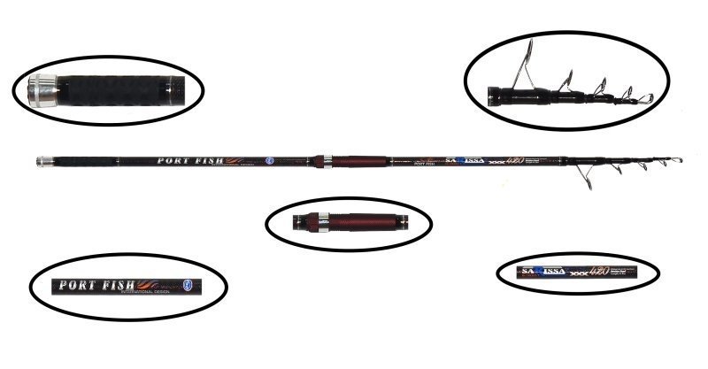 Portfish Sarissa 420 cm  Surf  Olta Kamışı Karbon Fuji Halka 250 gr