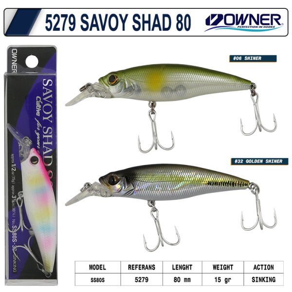 Owner 5279 Savoy Shad 80 Mm 15g Maket Balık 06