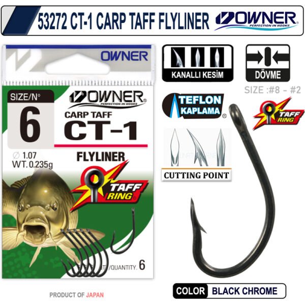 OWNER 53272 CT-1 CARP TAFF FLYLINER 2
