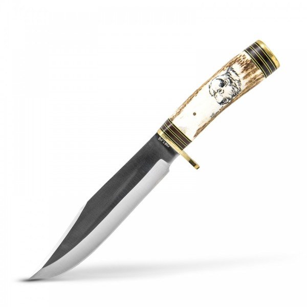 AvAlemi BZ2 Bizon Boynuzu Kabzeli Özel Yapım Av Bıçağı