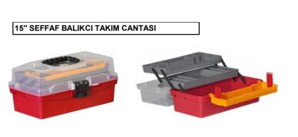 15'' Sefaf Balıkçı Takım Çantası