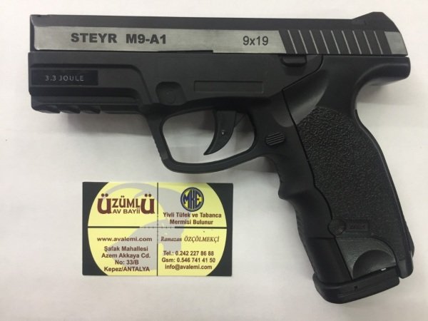 ASG Steyr M9-A1 Siyah Beyaz Havalı Tabanca