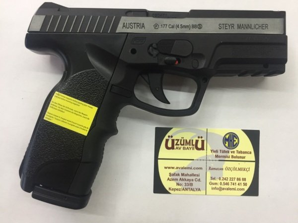 ASG Steyr M9-A1 Siyah Beyaz Havalı Tabanca