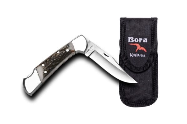 Bora 202 BP Orta Boy Geyik Boynuzu Saplı Çakı