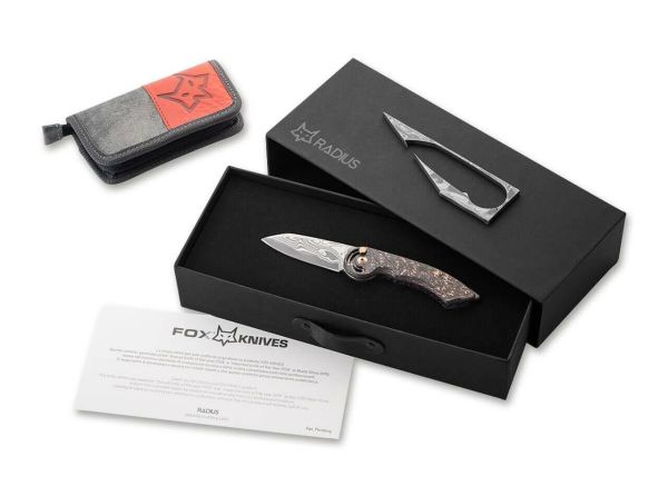 Fox Knives Radius Damascus Space Coral DCFR LTD Çakı