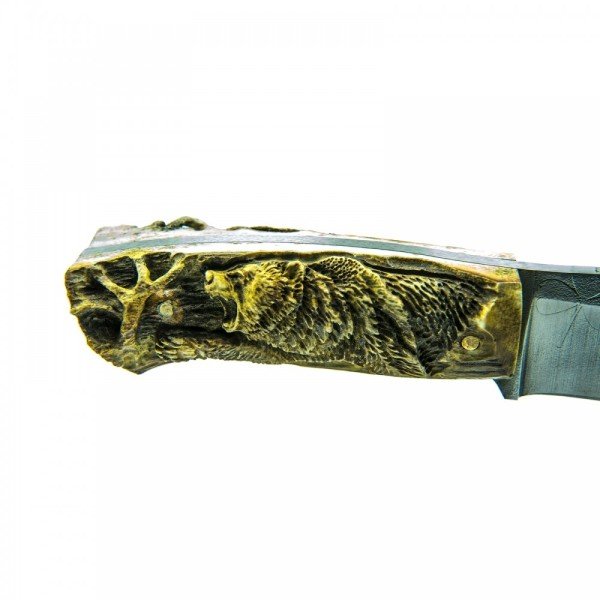 AvAlemi B4 N690 Böhler Çelik ve Kızıl Geyik Boynuzu Kabzeli Özel Yapım Av Bıçağı