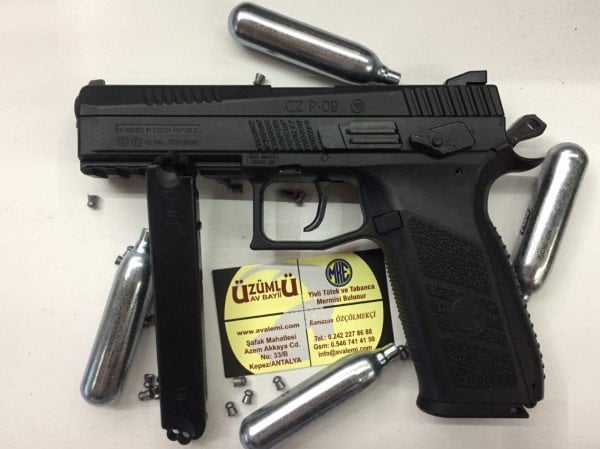 ASG CZ-75 P-09 DUTY DIABOL ATAN HAVALI  TABANCA