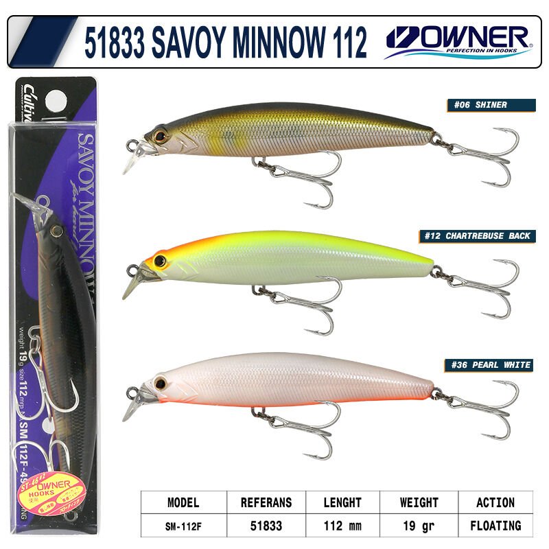 Owner 51833 Savoy Minnow 112 Mm 19g 18