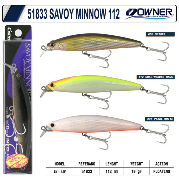 Owner 51833 Savoy Minnow 112 Mm 19g 18