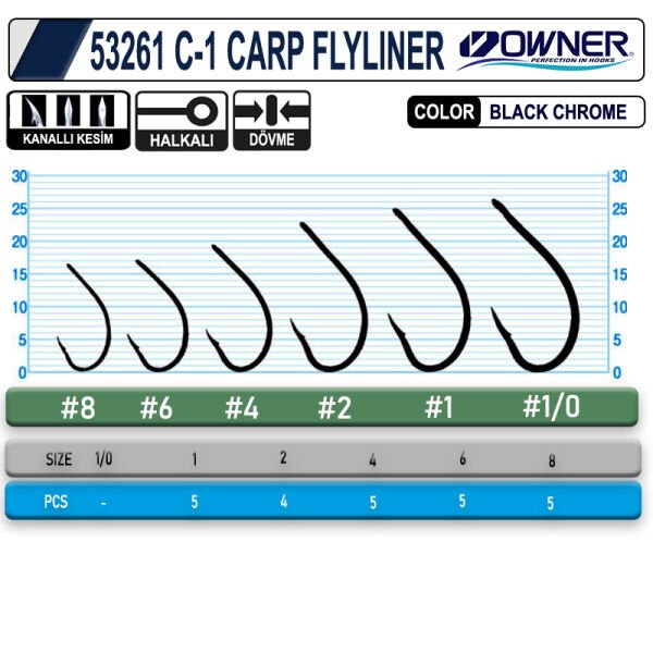 OWNER 53261 C-1 CARP FLYLINER 8