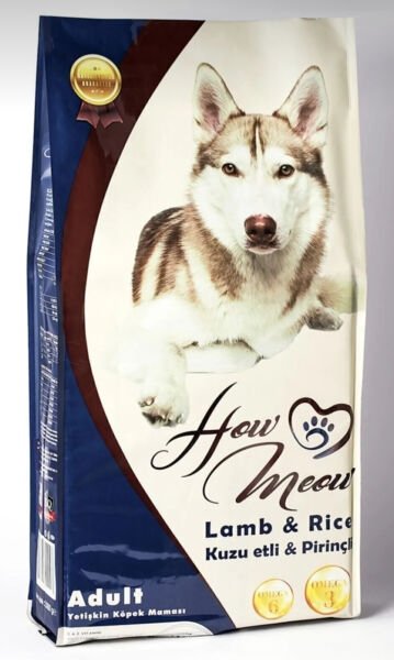 How Meow Yetişkin Köpek Kuru Maması Kuzulu ve Pirinçli 15 Kg.