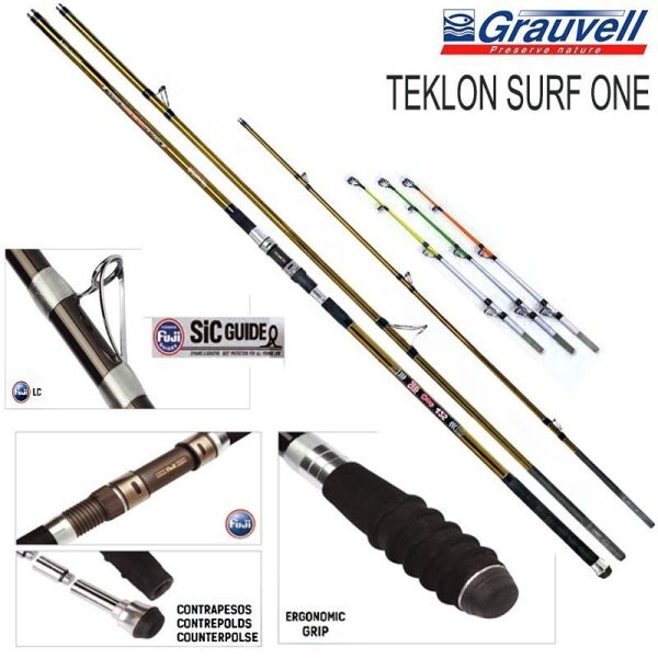 Teklon Surf One 3 Parça Surf Kamış 100-250 gr 4,25