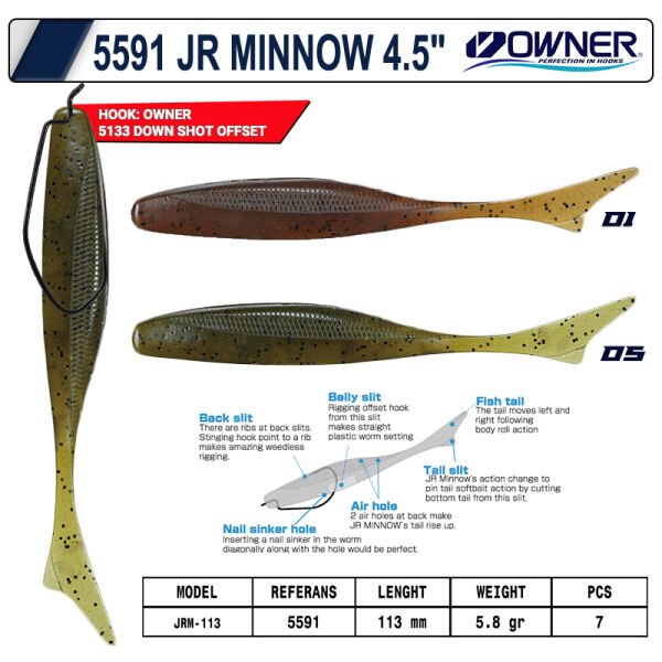 Owner 5591 Jr Minnow 113mm 