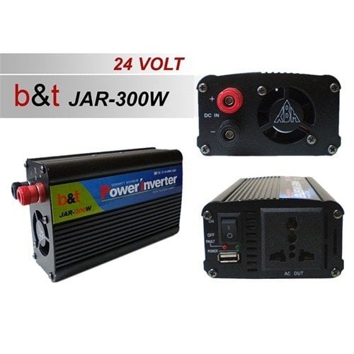 BT-300W 24V-220V Dönüştürücü Power Inverter Usb li