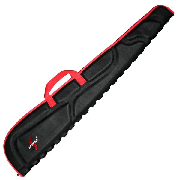 SN.35017 Kabartmalı Kırmızı-Siyah Lüks Tüfek Kılıfı 120 cm