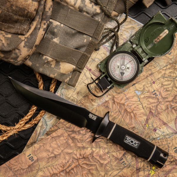 SOG S10B-K Tech Bowie Siyah Bıçak