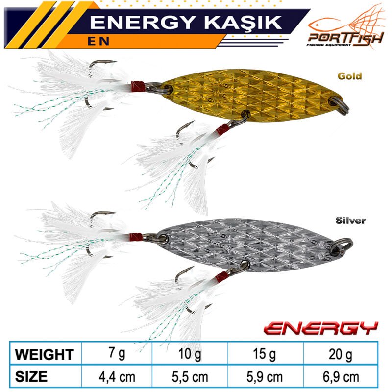 Portfish Energy Kaşık Çift İğne 