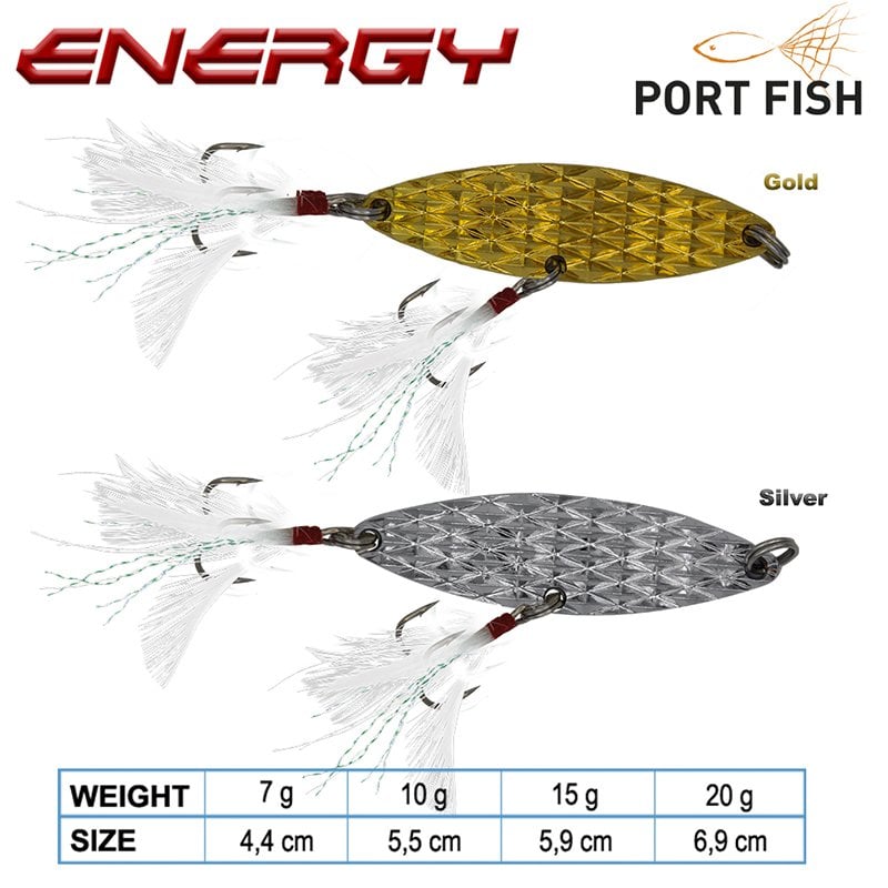 Portfish Energy Kaşık Çift İğne Silver