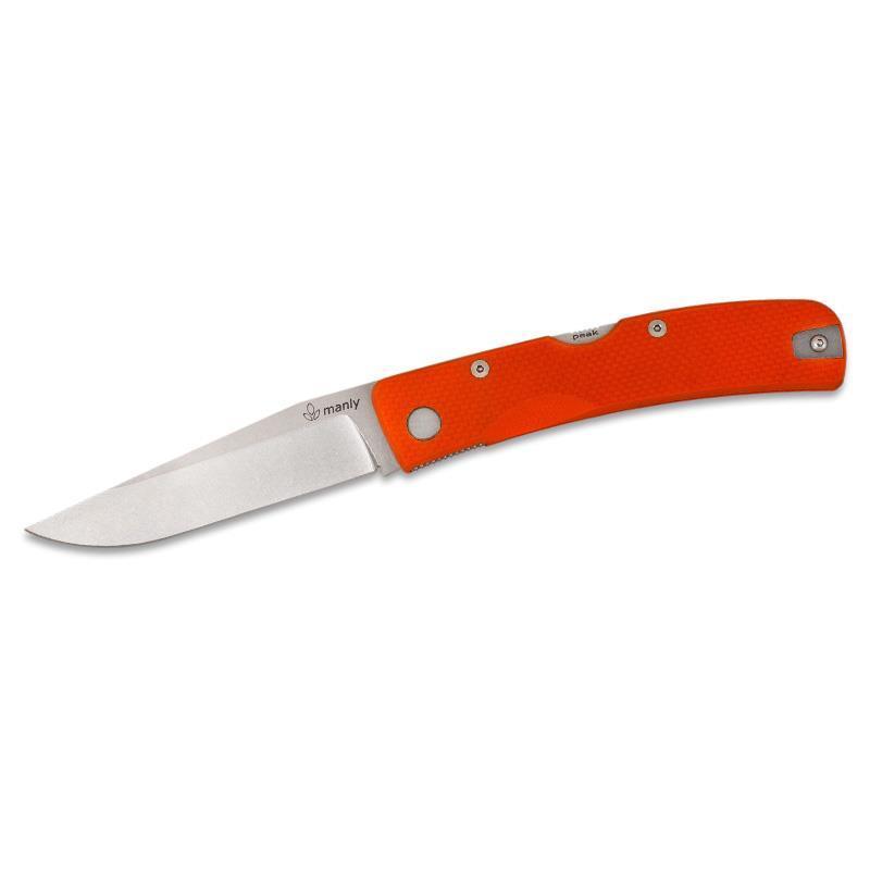 Manly PES90VOTH Peak CPM S90V Orange (two hands opening) Çakı