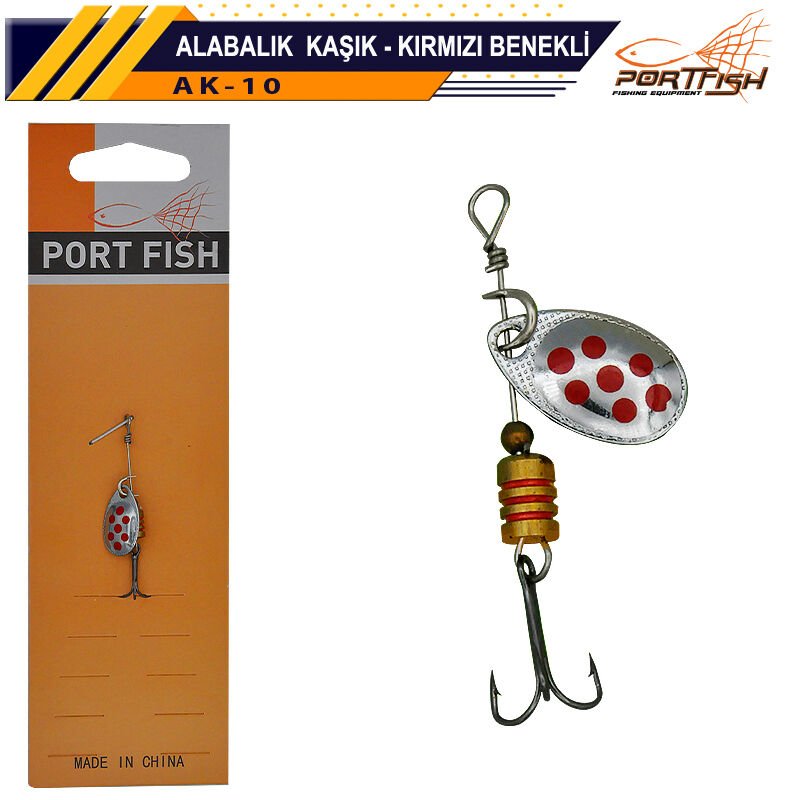 Portfish Alabalık Kaşığı Kırmızı Benekli 01